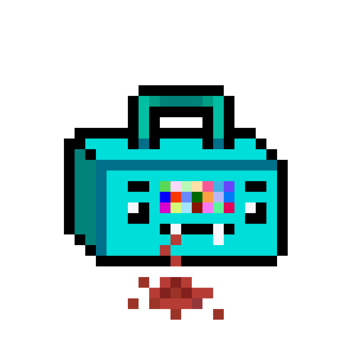 Boombox pixel art
